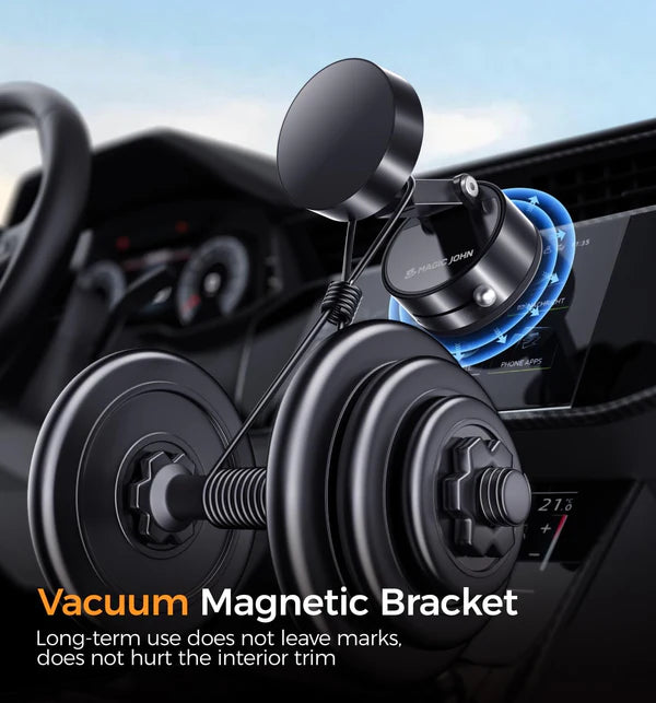 Foldable Mobile Phone Holder Vacuum Suction Cup Holder Magnetic Car Phone Holder for iPhone / Android